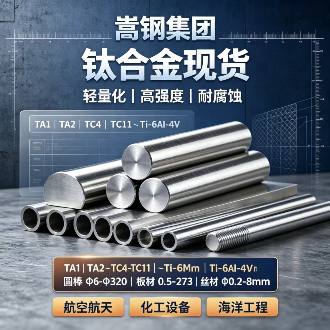 钛合金TA2与TC4怎么选，化工海水换热设备选型